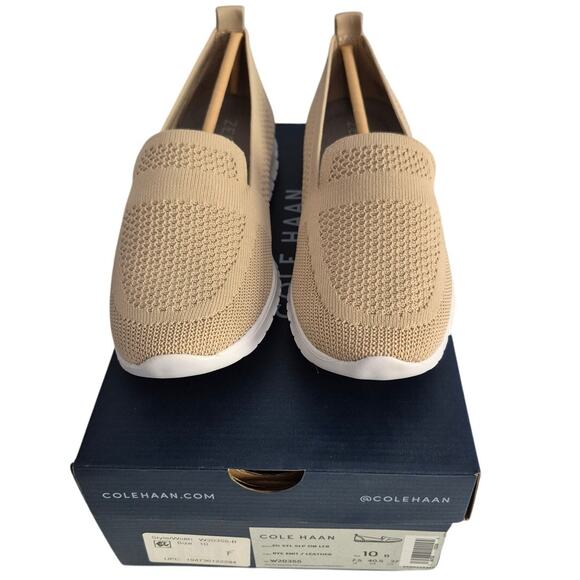 Cole Haan Women US 10B Zerogrand Stitchlite Slip-On Loafer Beige Khaki - Picture 3 of 6